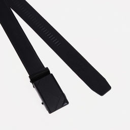 Ремень мужской, ширина 3,5 см, автомат, пряжка тёмный металл, цвет чёрный - Simaland фото 2