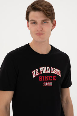 Erkek Regular Fit Bisiklet Yaka Siyah Ti__rt Sepette S_rpriz _ndirim - U.s. polo assn фото 2