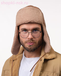 45-3-54 Ушанка мужская кожа (56-62)