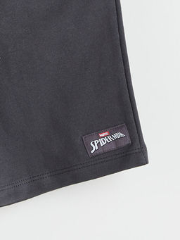 Beli Lastikli Spider-Man Bask?l? Erkek ?ocuk ?ort