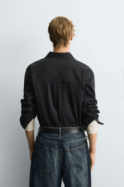 WASHED COTTON SHIRT - Zara фото 3