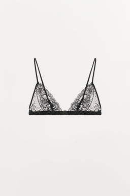 LACE TRIANGLE BRALETTE - Zara фото 5
