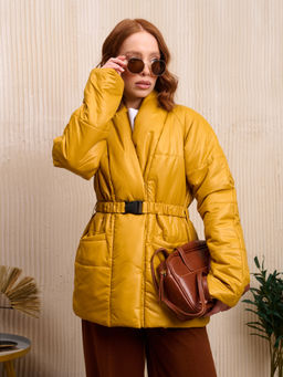 Куртка женская "Кимоно" горчица