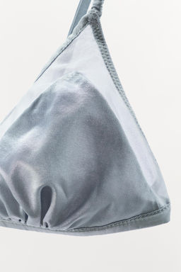 SILK TRIANGLE BRALETTE - Zara фото 6