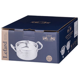 КАСТРЮЛЯ LEFARD ОХОТА С КРЫШКОЙ, 2,2Л ДИА 18СМ, НЕРЖ.СТАЛЬ 18/10, ТЕХНОЛОГИЯ 3-PLY  фото 2