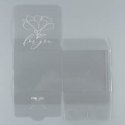 Цена за 2 шт. Коробка подарочная ПВХ, упаковка, «Расцветай», 12×12×12 см