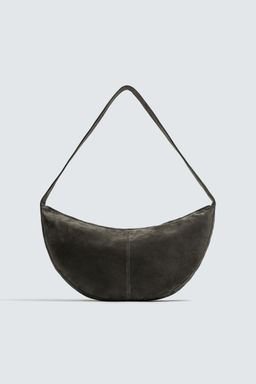 BOLSO HOMBRO PIEL / Gris - Zara фото 3