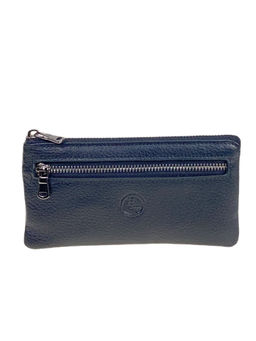 Ключница из натуральной кожи, цвет синий