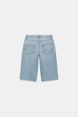BERMUDA DENIM TIRO MEDIO ZW COLLECTION / Azul claro - Zara фото 6