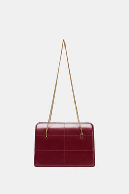 LEATHER SHOULDER BAG - Zara фото 3