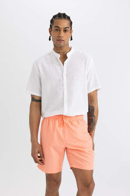 Шорты для плавания выше колена стандартного кроя на сетчатой подкладке - Defacto фото 3