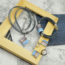 Серьги из муранского стекла RIVER LINE LS3334 - Vloes фото 6