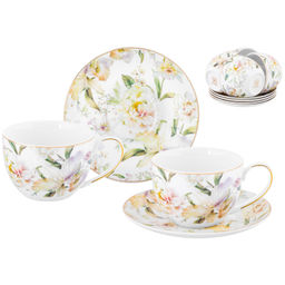 Чайный набор 12 пр. 250 мл 12,5*9*6,5 см "Корнелия", NEW BONE CHINA