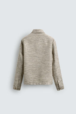 CONTRAST TEXTURED OVERSHIRT - Zara фото 8