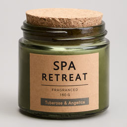 СВЕЧА АРОМАТИЗИРОВАННАЯ В СТАКАНЕ SPA RETREAT TUBEROSE&ANGELICA 7,3*7,4 СМ