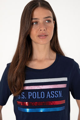 Kad_n Lacivert Ti__rt Sepette S_rpriz _ndirim - U.s. polo assn фото 2