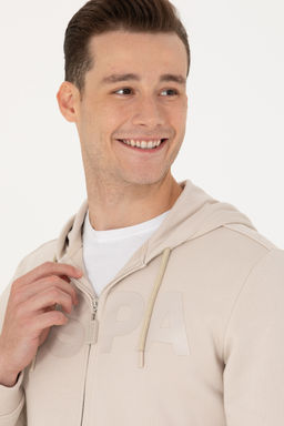 U. S. Polo Assn / Мужской бежевый свитшот - U.s. polo assn фото 23