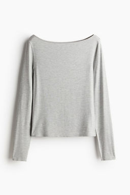 Camiseta con escote barco - H&m фото 5