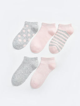 Desenli Kad?n Patik ?orap 5li Paket