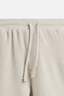 IRREGULAR TEXTURED BERMUDA SHORTS - Zara фото 8