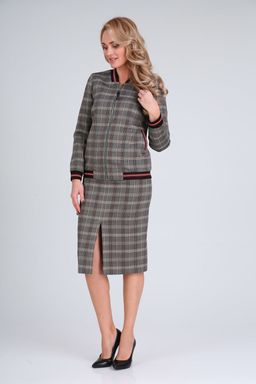 Костюм Gamma & Gracia 167 темно-серый клетка