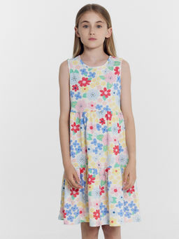 Платье для девочек молочное с цветами - Mark formelle фото 2