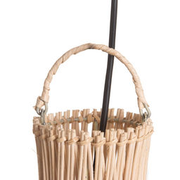 Светильник потолочный из ротанга «Реза», 1×120 Вт, Е27, 40×40×40 см