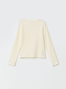 Bisiklet Yaka K?z ?ocuk Ti??rt