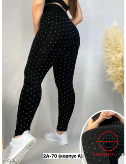 Лосины в горошек женские