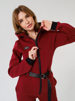 Комбинезон утепленный NOT FOR ALL женский, бордо - Inzibe фото 3