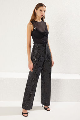Trendyolmilla Siyah Aksesuar Detayl? Orme Bluz TPRSS25BZ00001