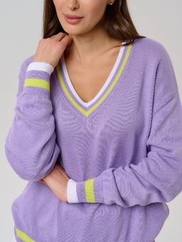 Пуловер женский ZZ-01006 lavender - Eleganzza фото 4