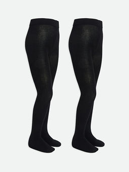 Basic K?z ?ocuk K?lotlu ?orap 2li