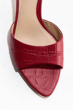Sandalias de piel con tac?n