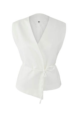 Beyaz Ince Kusakl? Kruvaze Kapama Dokuma Yelek TWOAW26YE00024 - Trendyolmilla фото 5