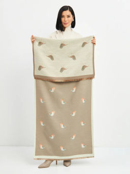 в СОСТАВЕ ШЕРСТЬ ! Большой,теплый двусторонний палантин - Tantino фото 14