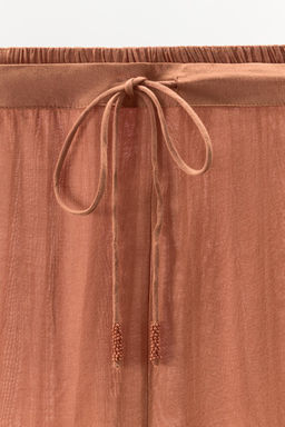 LIMITED EDITION RHOMBUS LACE TROUSERS - Zara фото 5
