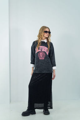 Юбка Зенда (черный) 170 см. - Nadi bordo фото 3