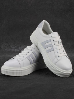 03-YC380-1 WHITE Кроссовки женские (натуральная кожа)