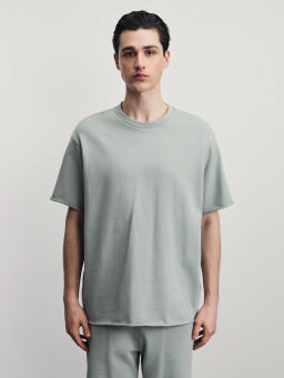 Футболка из плотного хлопка / Zarina фото 11