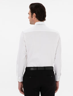 Белая стройная рубашка с длинным рукавом. - Cacharel фото 5