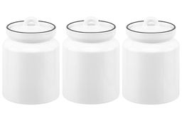 Набор 3 банок д/хранения 1 л 12*12*17 см Tea, Coffee, Sugar с крышкой, белый - Elan gallery фото 17