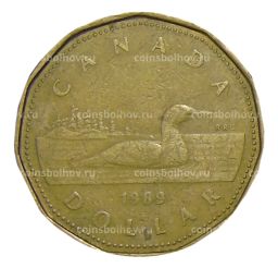 Монета 1 доллар 1989 года Канада