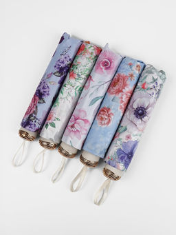 Зонт механический Букет, эпонж, 4 сложения, 8 спиц, R=47/55 см, d=94 см, МИКС