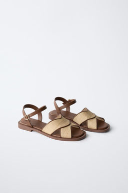 RAFFIA-EFFECT SANDALS - Zara фото 2