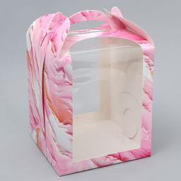 Цена за 5 шт. Коробка под торт, кондитерская упаковка, «Пастель», 15×15×18 см
