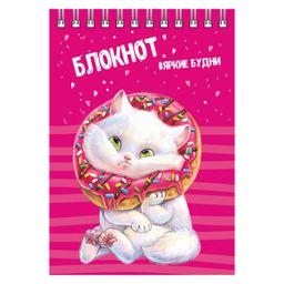 Цена за 2 шт. Блокнот, А6, 80 л, арт. 64305 КОТ