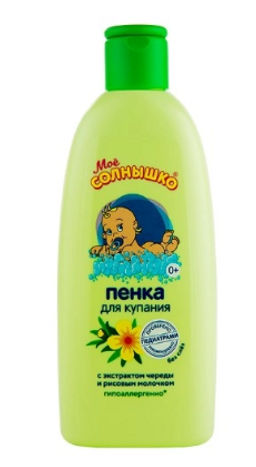 МОЕ СОЛНЫШКО пенка д/купания 200мл с чередой (6шт в коробке)