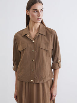 Poplin Kad?n G?mlek Ceket