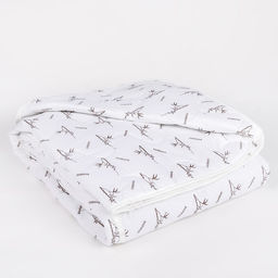 Одеяло всесезонное Адамас Бамбук, размер 140х205 5 см, 300гр/м2, чехол тик, цвет микс